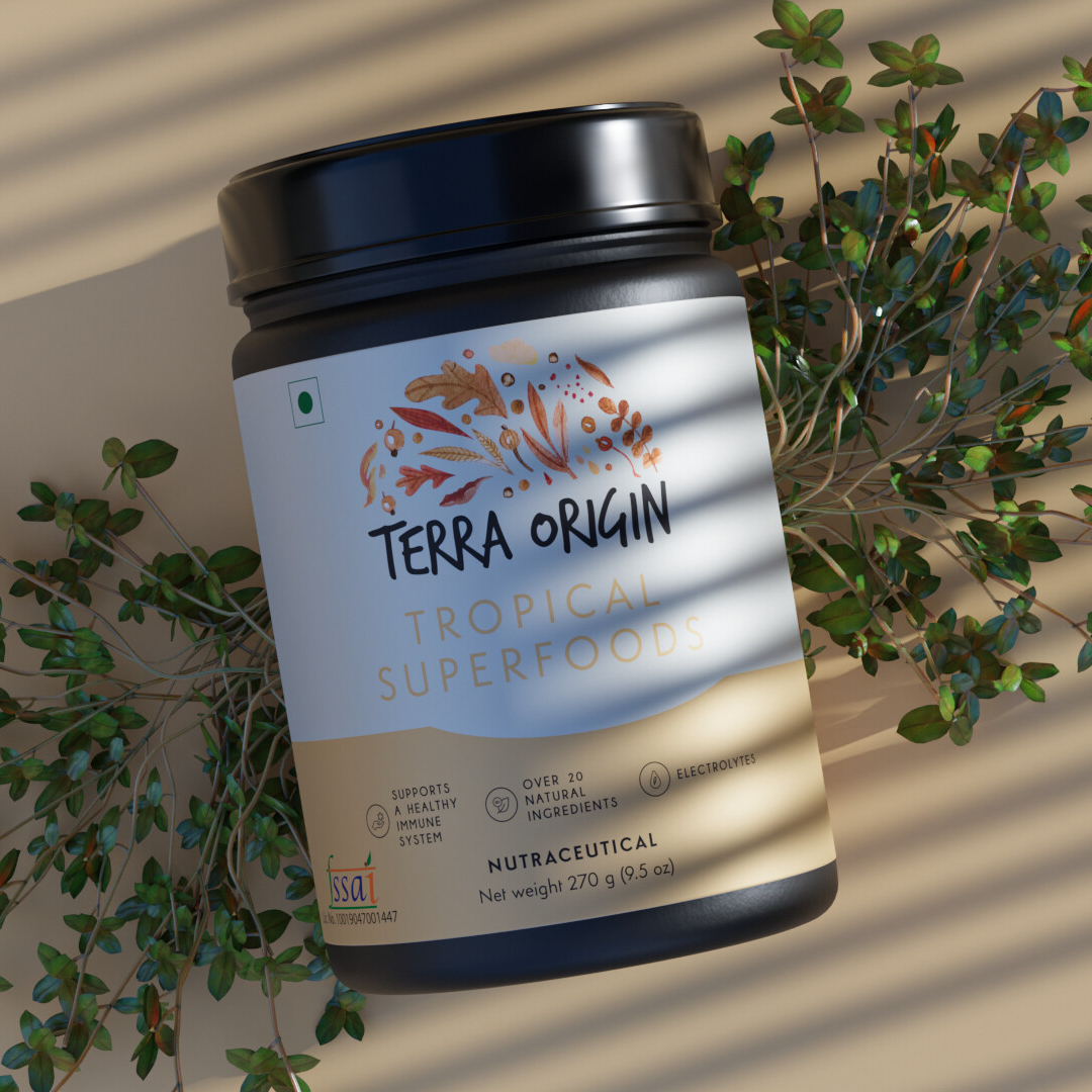 3D Render- Terra Origin Tropical Superfoods